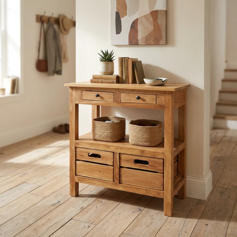 Mobile in legno rustico con cassetti - ARCADIA