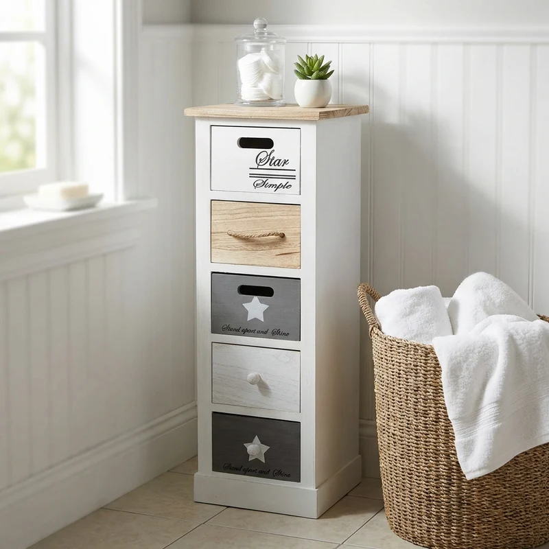Cassettiera mobiletto per bagno camera - QUORUM