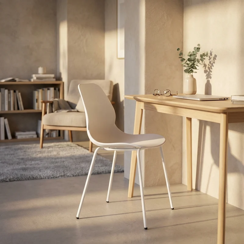 Sedia Moderna in Plastica cm 46x54x84 - CRIV
