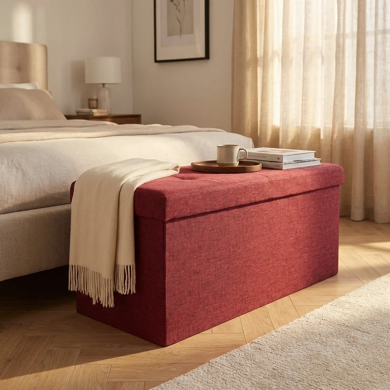 Pouf contenitore in stoffa - NADIA