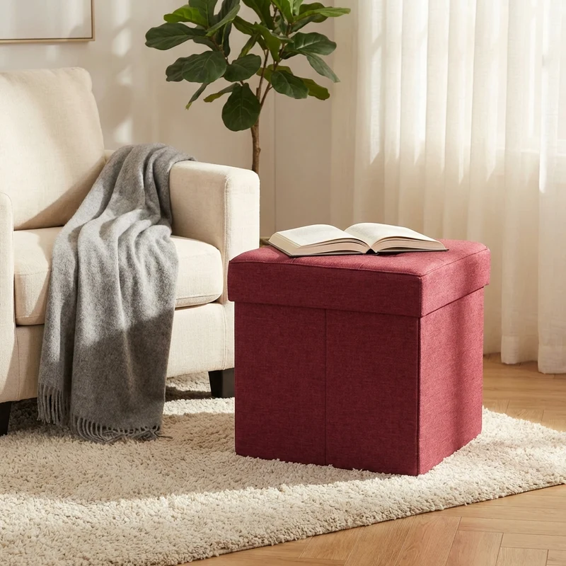 Pouf contenitore in stoffa - STOFFY