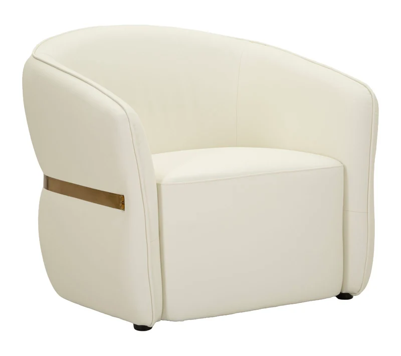 Poltrona design compatta con forme morbide 86x82x80 cm - MINSK