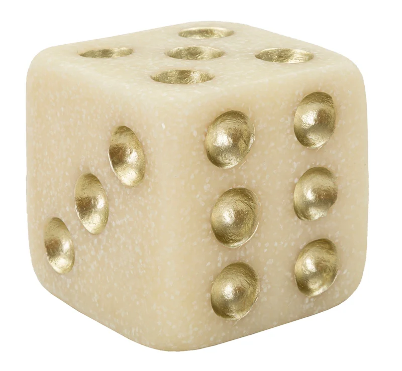 Dado decorativo in quarzo 8x8x8 cm per arredamento - DADO QUARZY