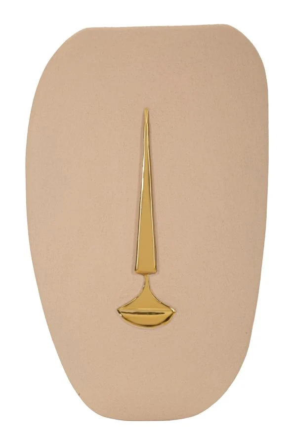 Decorazione murale in metallo stile etnico 25x6,5x39,5 cm - LAGOS