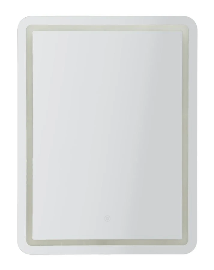 Specchio da muro rettangolare LED 60x80 cm con luce tricolore - SIMPLE