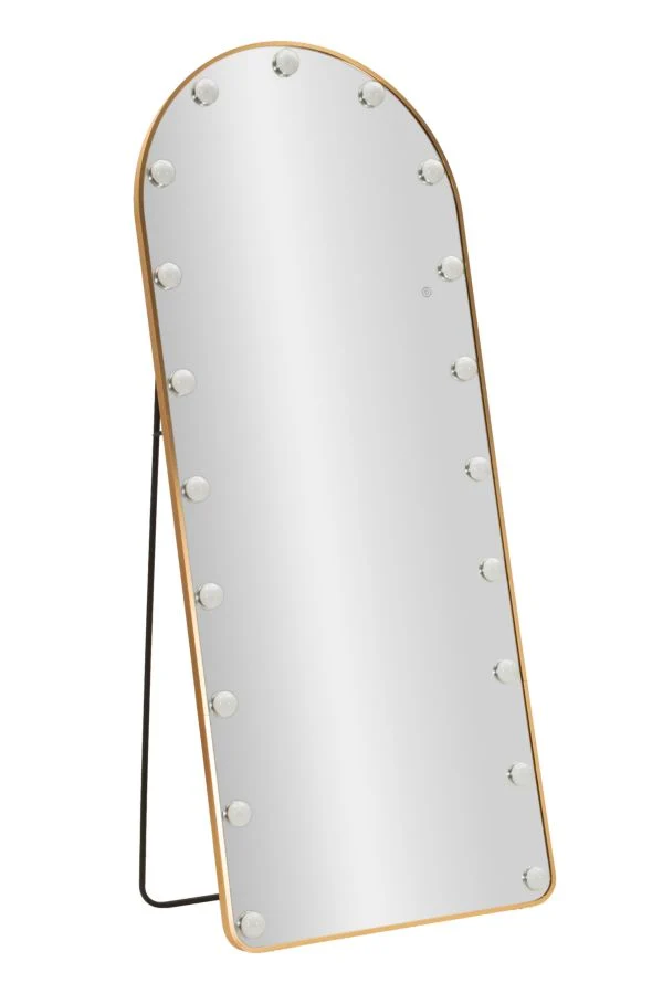 Specchio da terra ad arco con luci LED dimmerabili 70x170 cm - HOLLYWOOD
