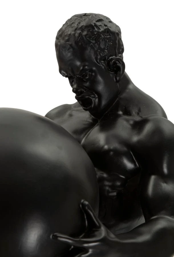 Statuetta decorativa Atlas in resina 18x20x43 cm - ATLAS