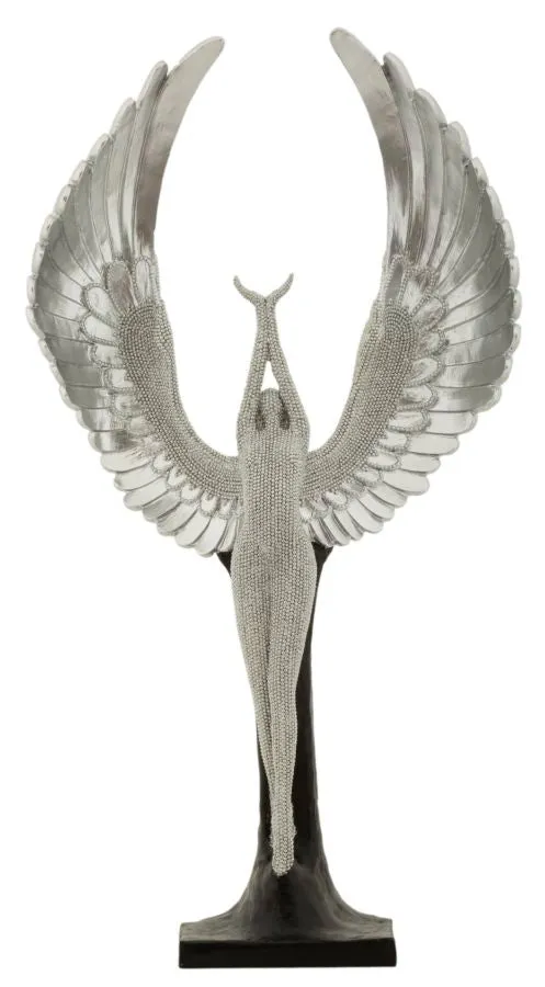 Statuetta decorativa cane seduto in resina 48 cm - SPARKY