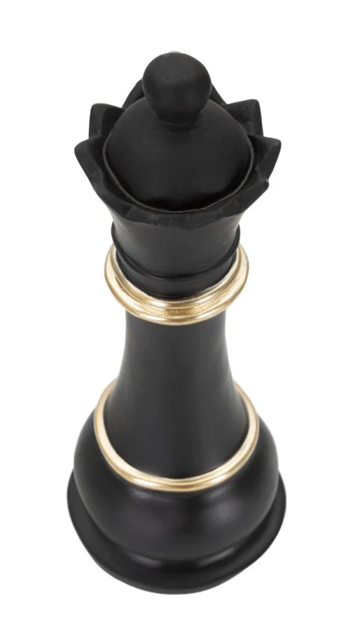 Scultura Regina degli Scacchi Decorativa in Resina - CHESS