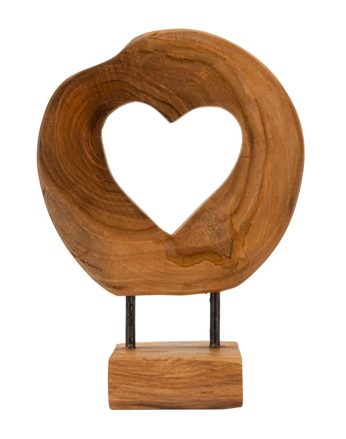 Scultura decorativa a forma di lepre in legno di teak riciclato - HASI