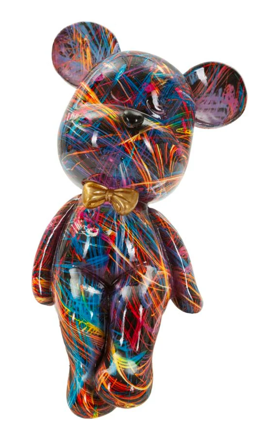 Orsetto decorativo in peluche seduto 25 cm - PSYCO