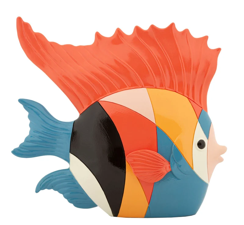 Pesce decorativo in resina 28x8x25 cm - RUBIC
