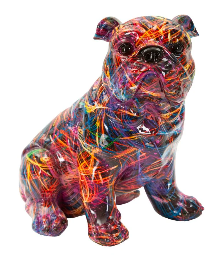 Porta ombrelli decorativa a forma di bulldog 21x15x21 cm - BULL DOG PSYCO