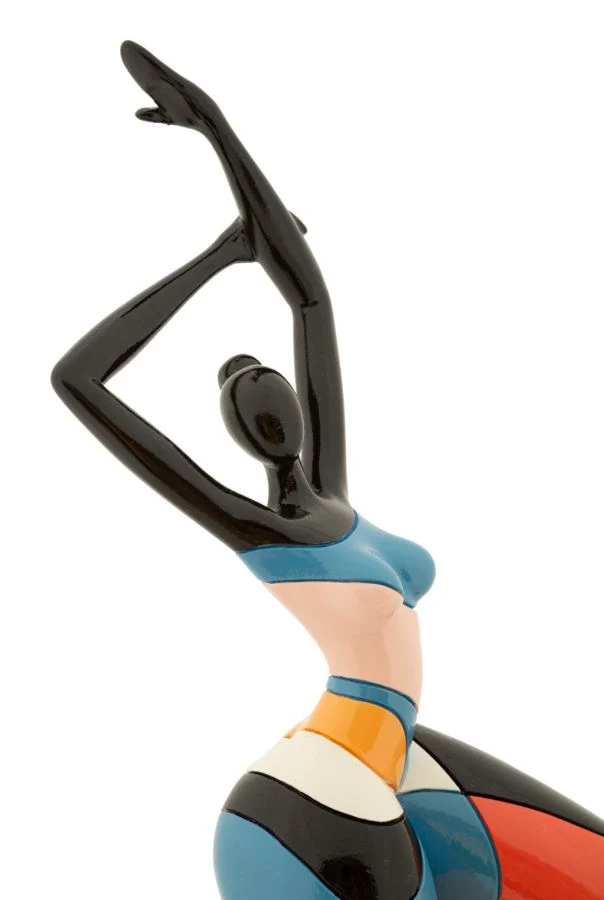 Statuetta decorativa donna danzante in resina 11,5x9x38,5 cm - DONNINA DANCE RUBIC