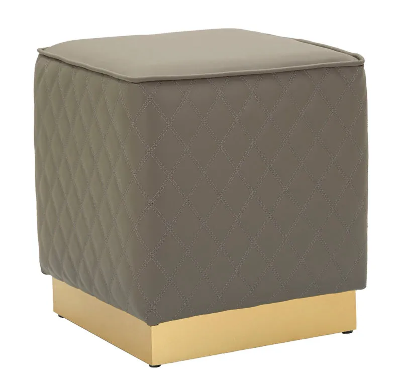 Pouf Quadrato in Tessuto 35x35x38 cm - SHARON