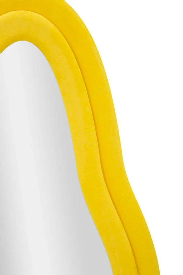 Specchio da muro rettangolare giallo 60x160 cm - CHANELE