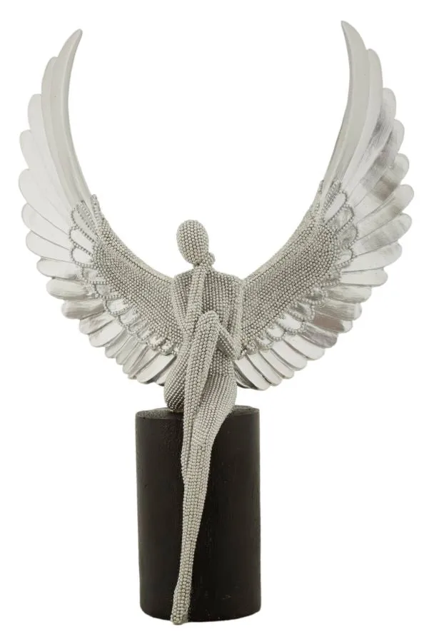 Statuetta decorativa cane seduto in resina 24x8x34 cm - SPARKY