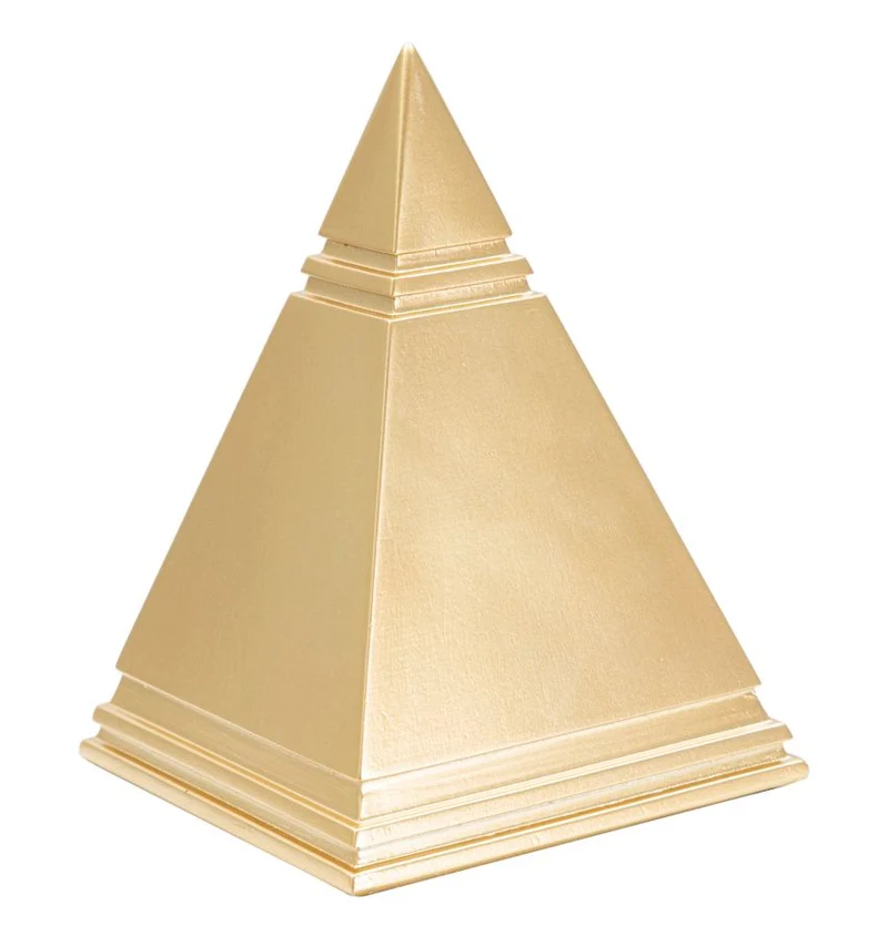 Decorazione Piramide Dorata 11,5x11,5x15,5 cm - PYRAMIX