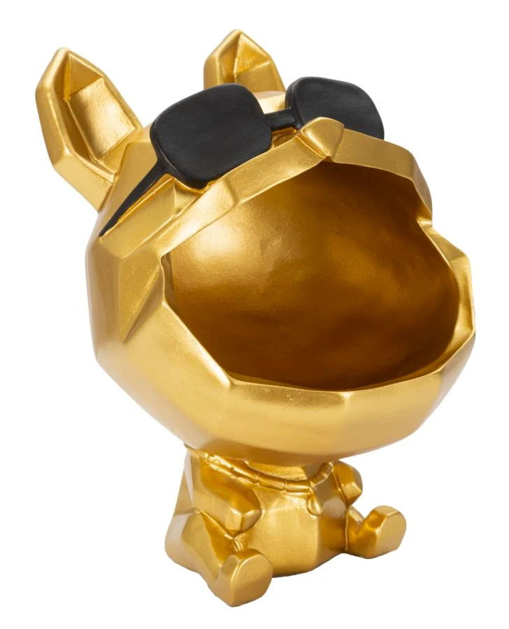 Statuetta Decorativa Cane con Occhiali Portaoggetti - DOGOS