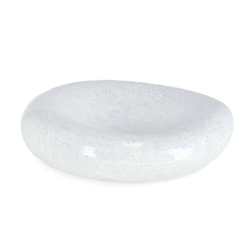 Ciotola Decorativa in Ceramica a Forma di Sasso Bianco - MASAMI