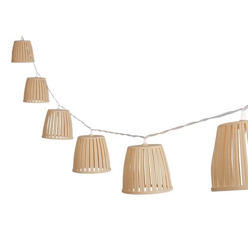 Catena Luminosa Solare 10 LED con Paralumi in Plastica per Esterni - HARUMY