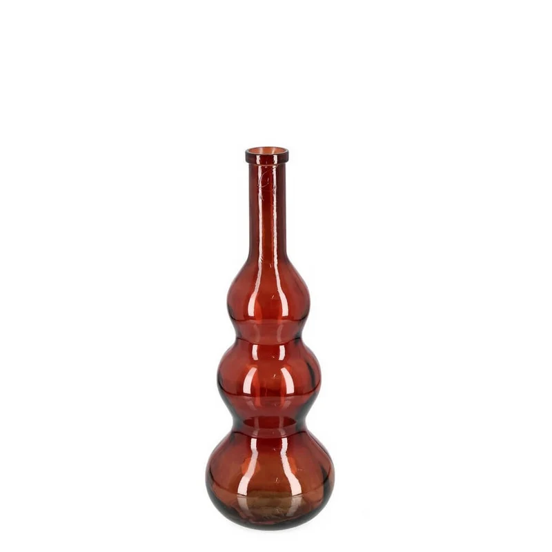 Bottiglia Decorativa in Vetro Riciclato Forma Bombata H75 - ABBY