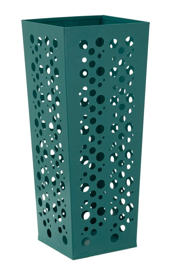 Portaombrelli moderno con design perforato 19x19x48 cm - OMBRELLI