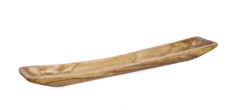 Set di 4 Vassoi Decorativi Rettangolari in Legno di Paulownia - JAMAL