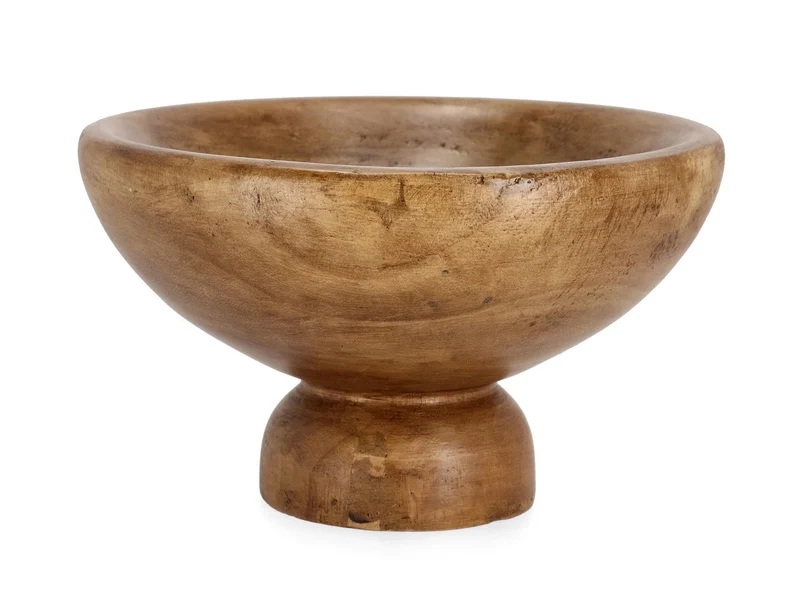 Set di 4 Alzate Decorative in Legno di Paulownia con Piedistallo - JAMBO