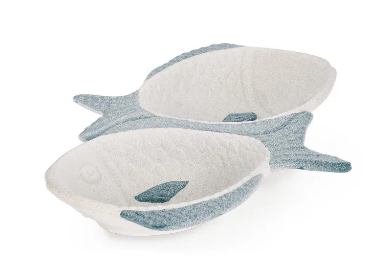 Set di 4 ciotole decorative a forma di pesce in porcellana - ORTIGIA