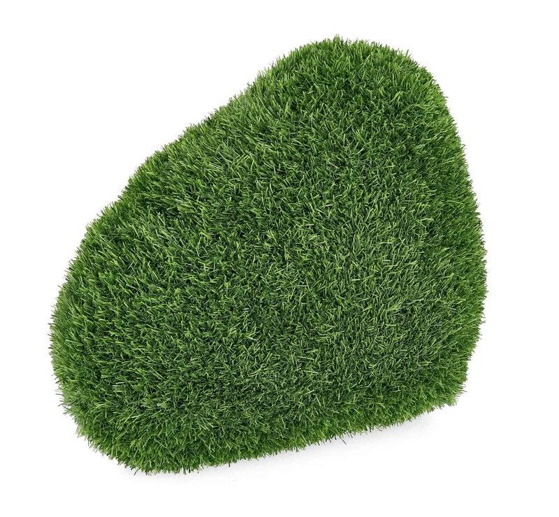 Set di 4 Sassi Decorativi in Erba Sintetica per Giardino - ERBA
