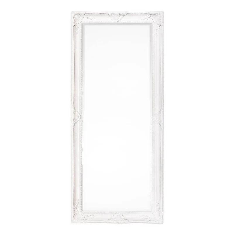 Specchio da Terra con Cornice Classica in Legno Crema 80x180 - HALL
