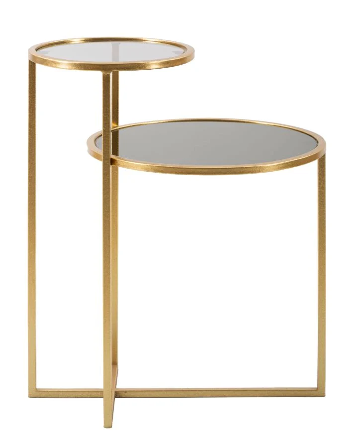 Tavolino a 2 ripiani 50x40x60,5 cm da salotto - TAVOLINETTO 2 LEVELS