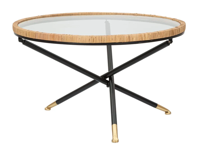 Tavolino da caffè rotondo 80 cm in stile moderno - SAINT BARTH