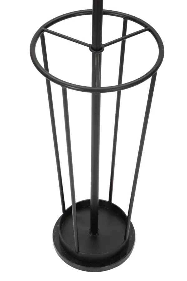 Appendiabiti da Ingresso con Portaombrelli in Metallo Nero - GLAMLACK