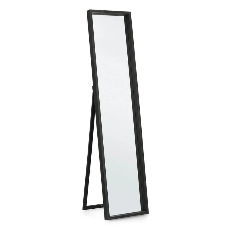 Specchio da Terra Rettangolare con Cornice in Legno Nero - YOUNG