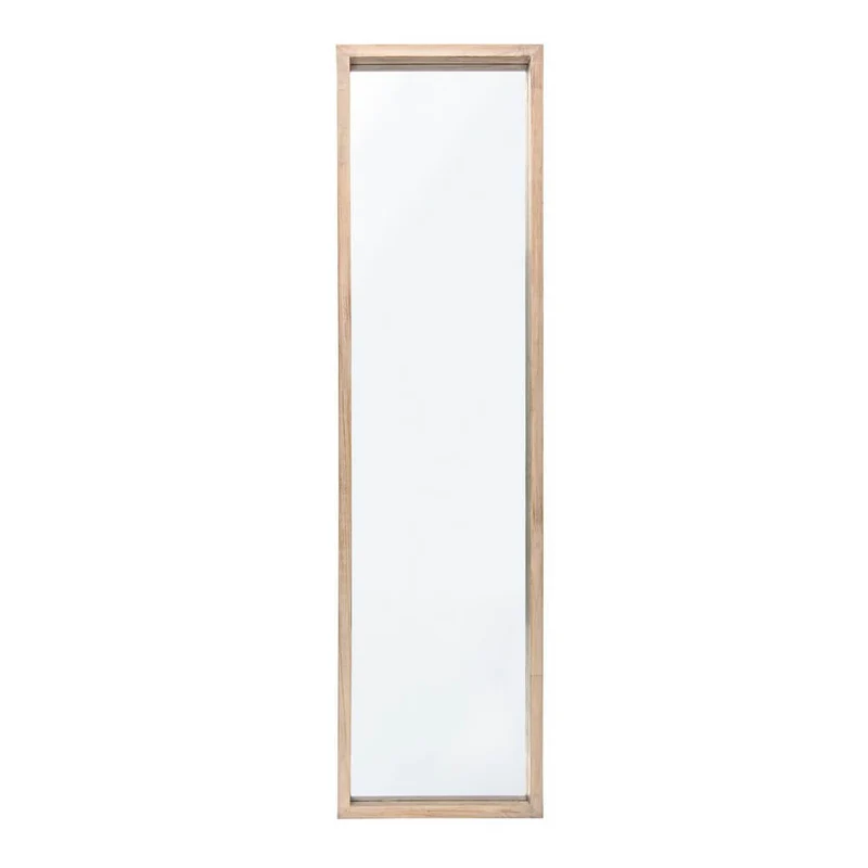 Specchio Rettangolare con Cornice in Legno di Paulonia 32x122 - YOUNG