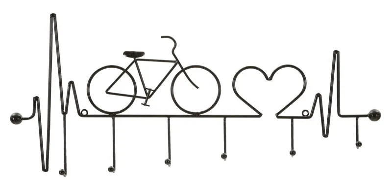 Appendiabiti da Muro a Forma di Bicicletta in Metallo - BICICLETTA