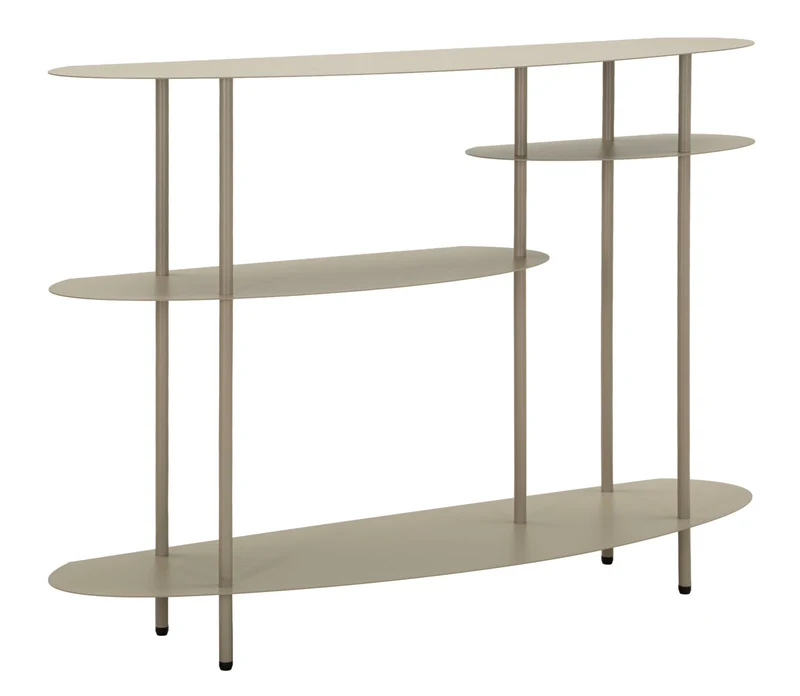 Consolle moderna con ripiano in finitura neutra 118x34x82 cm - SATURNO PLUS