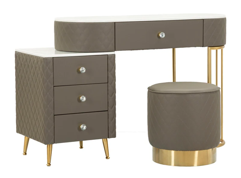 Toeletta con puff 120x40x75 cm con specchio - SHARON