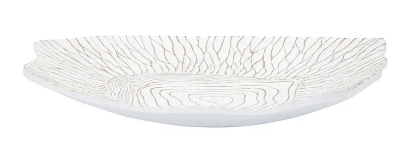 Piatto portaoggetti in resina con intagli 37x34 cm - RESINA
