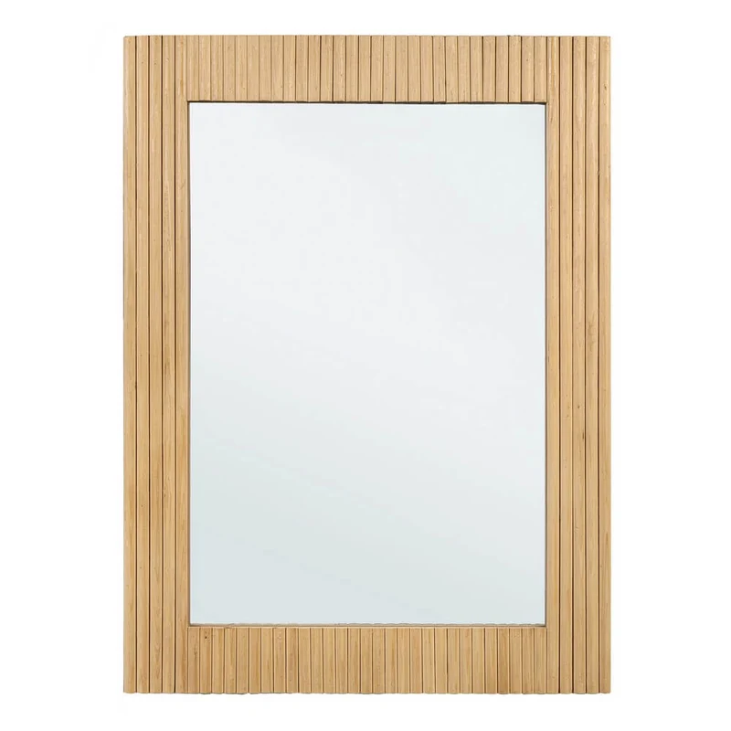Specchio Rettangolare con Cornice in Legno Paulownia 60x80 - CHARLOTTE
