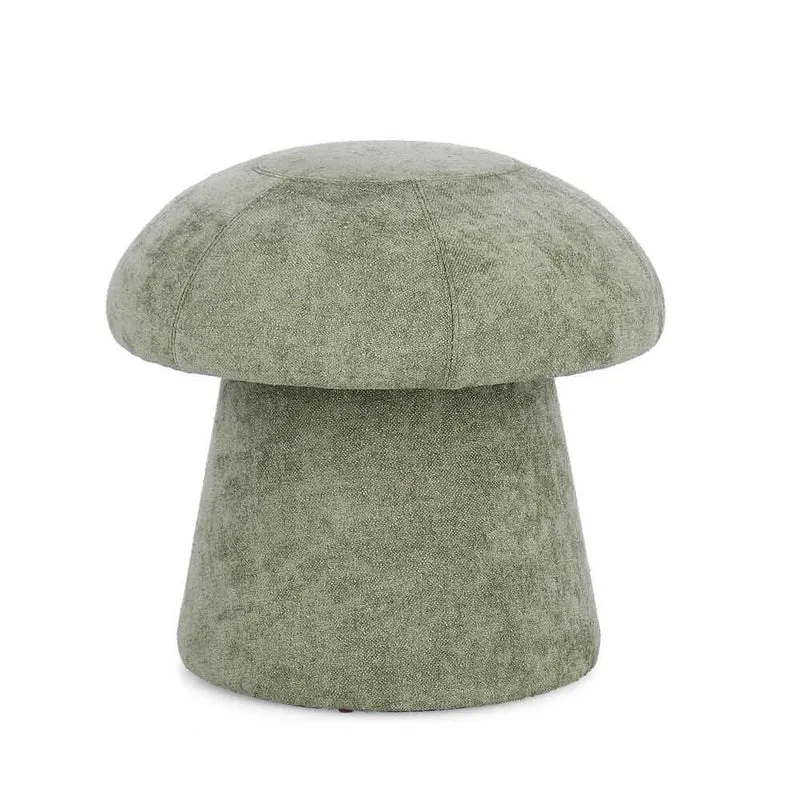 Pouf a Fungo in Tessuto Ciniglia Design Moderno - CELINE