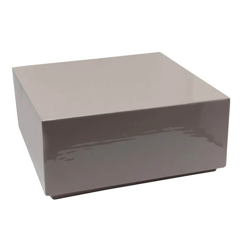 Tavolino da Salotto Quadrato in Acciaio Laccato Lucido 61x61 - AMODA