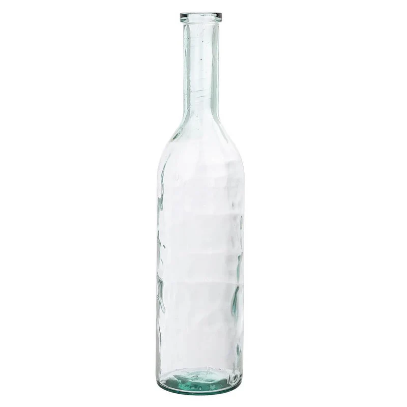 Bottiglia decorativa in vetro riciclato trasparente 77,5 cm - ESTEVÃO