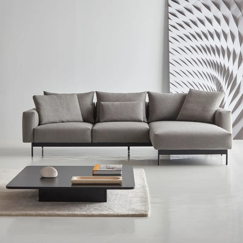 Divano con chaise longue Arthon B2