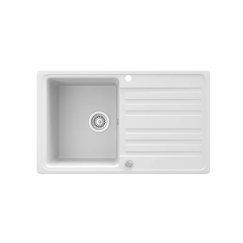 Lavello Bianco 76.5 x 46 cm con asciugatura Bergström