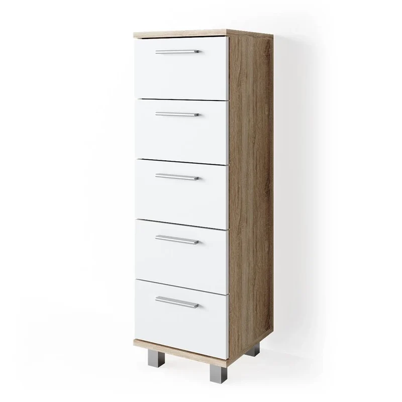Cassettiera da bagno Ilias Sonoma 30 x 95 cm Vicco