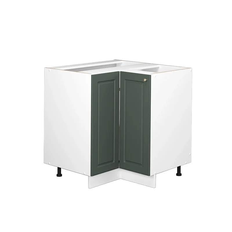 Mobile ad angolo cucina Fame-Line Verde-oro rustico/Bianco 80.5 cm senza piano di lavoro Vicco