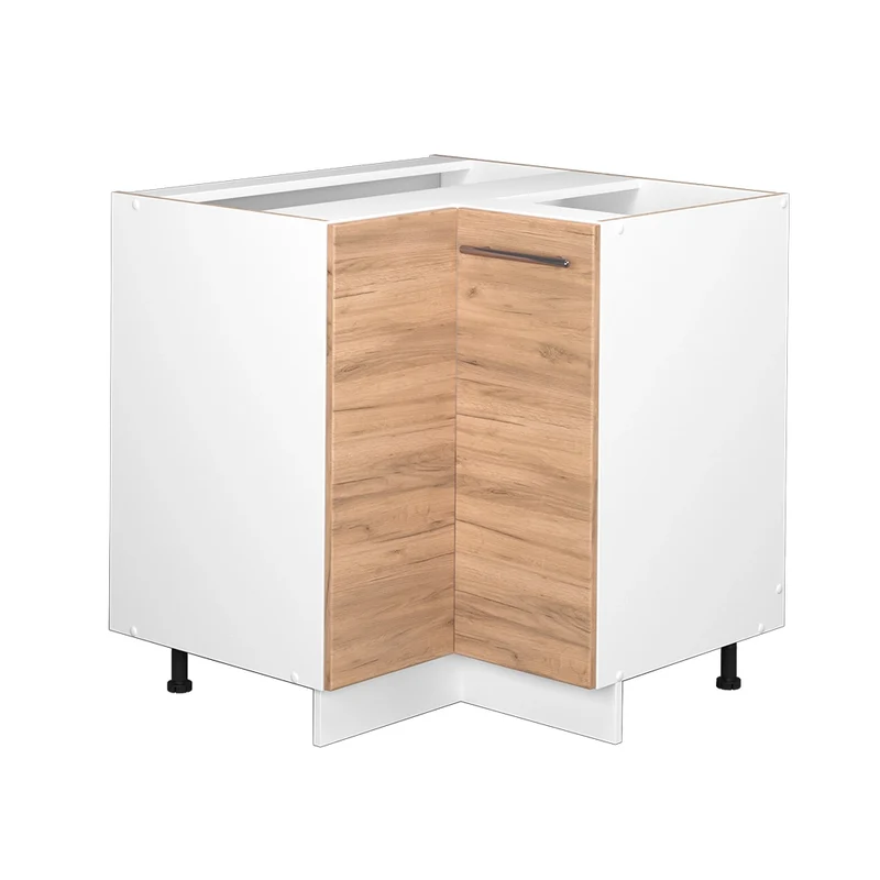 Mobile ad angolo cucina Fame-Line Rovere dorato/Bianco 80.5 cm senza piano di lavoro Vicco